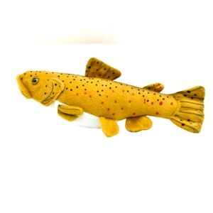 Cabin Critters Stuffed Trout Fish Realistic Plush 17" Fishing Stuffed AnimalToy